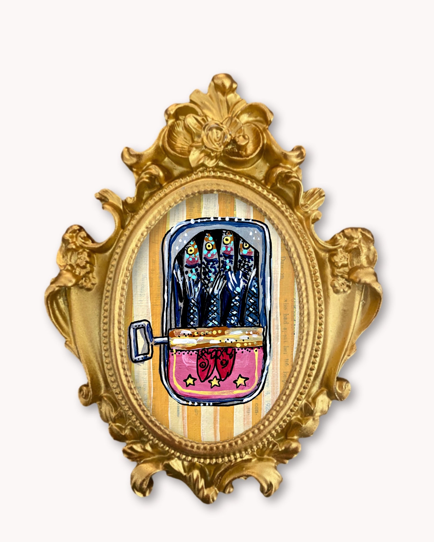 Sardines - Mini framed print