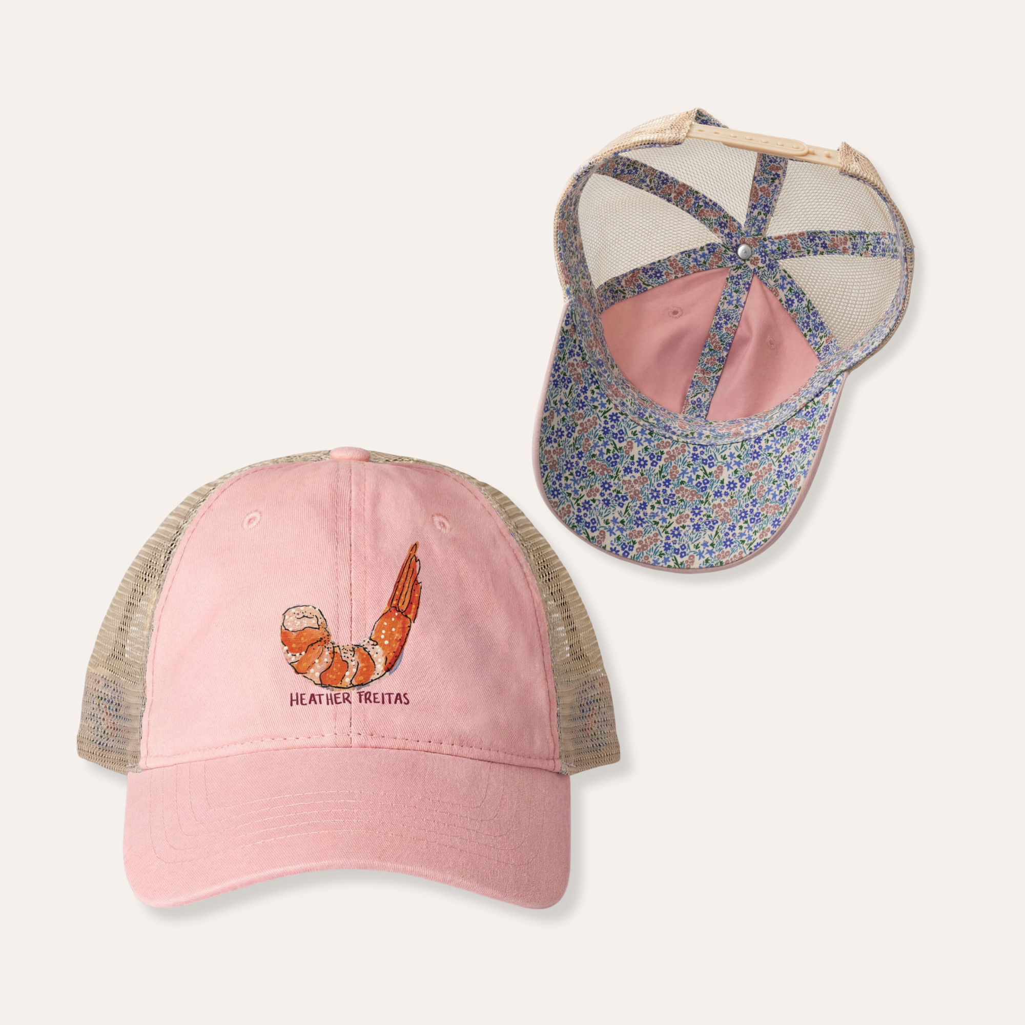 Shrimp Women's Washed Mesh-Back Cap