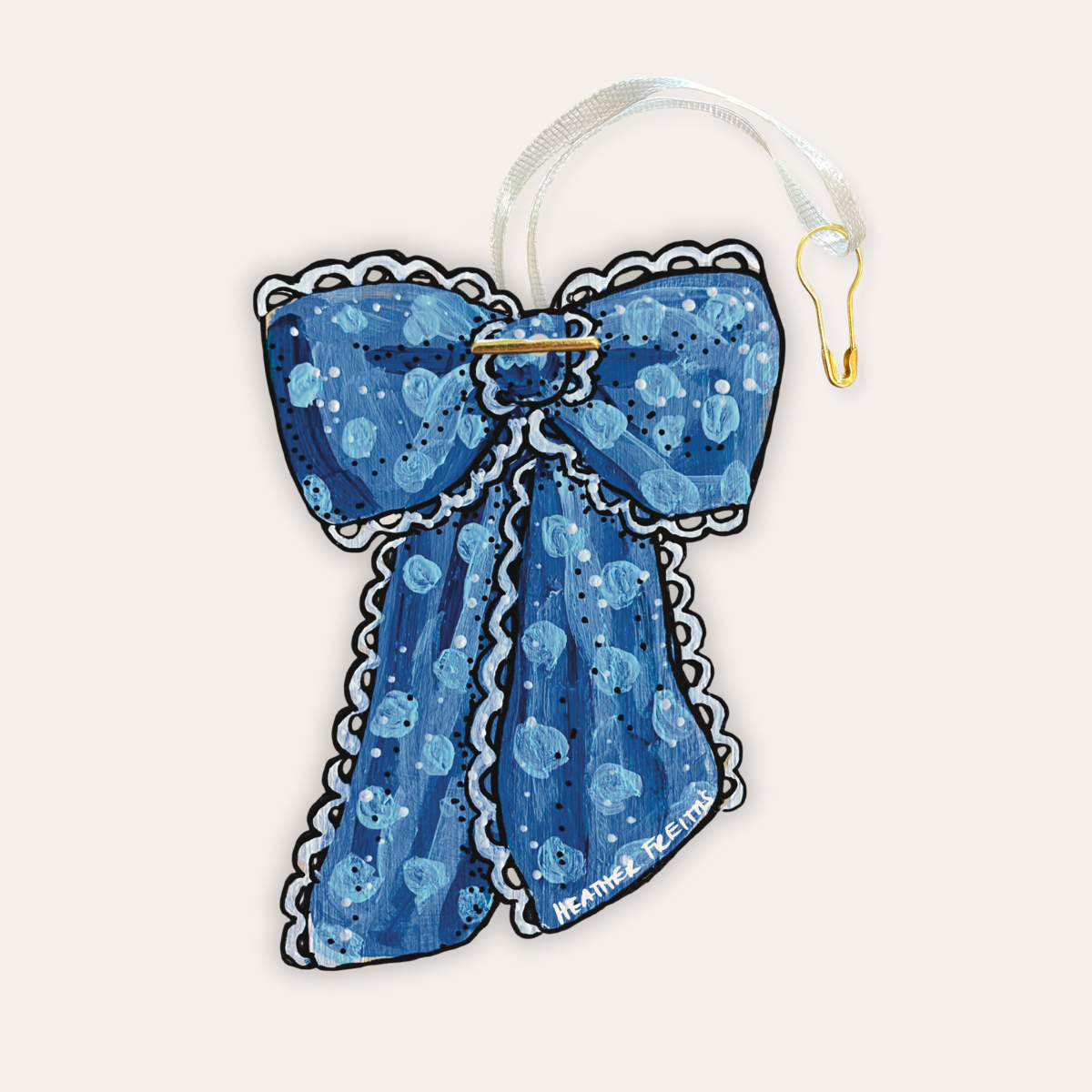 Blue Ribbon Gift Tag