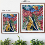 Desert Moon Hand Signed Fine Art Print