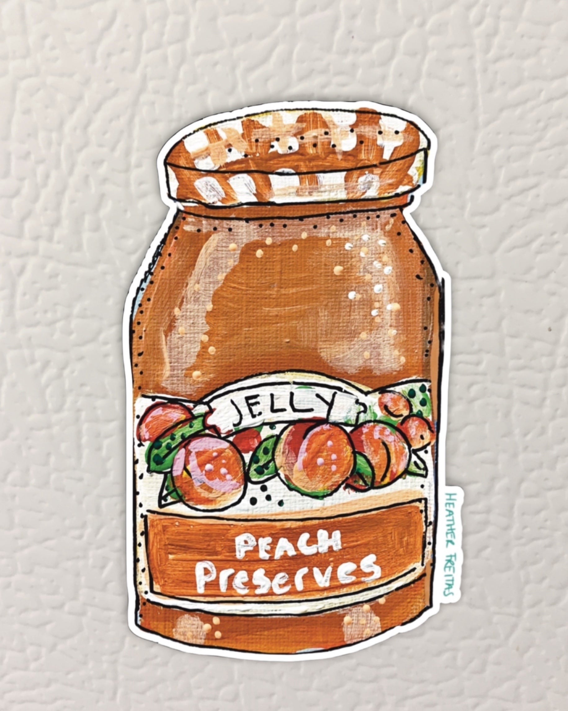 Peach Preserves Magnet ( Die-Cut )