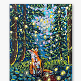 Moody Forest Fox ( Original Painting )