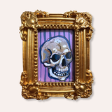 Skull Framed Mini Original Painting