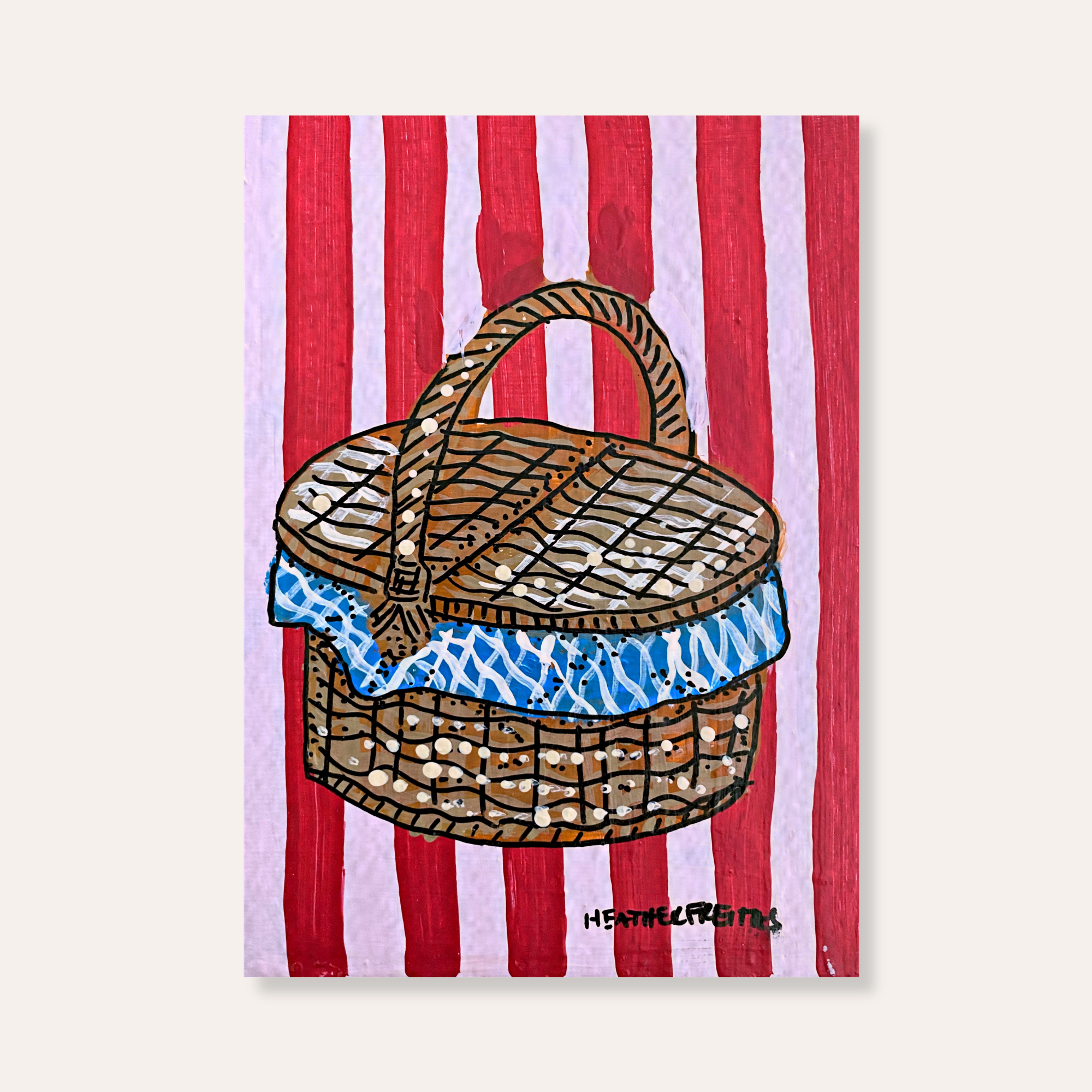 Picnic Basket Mini Fine Art Print