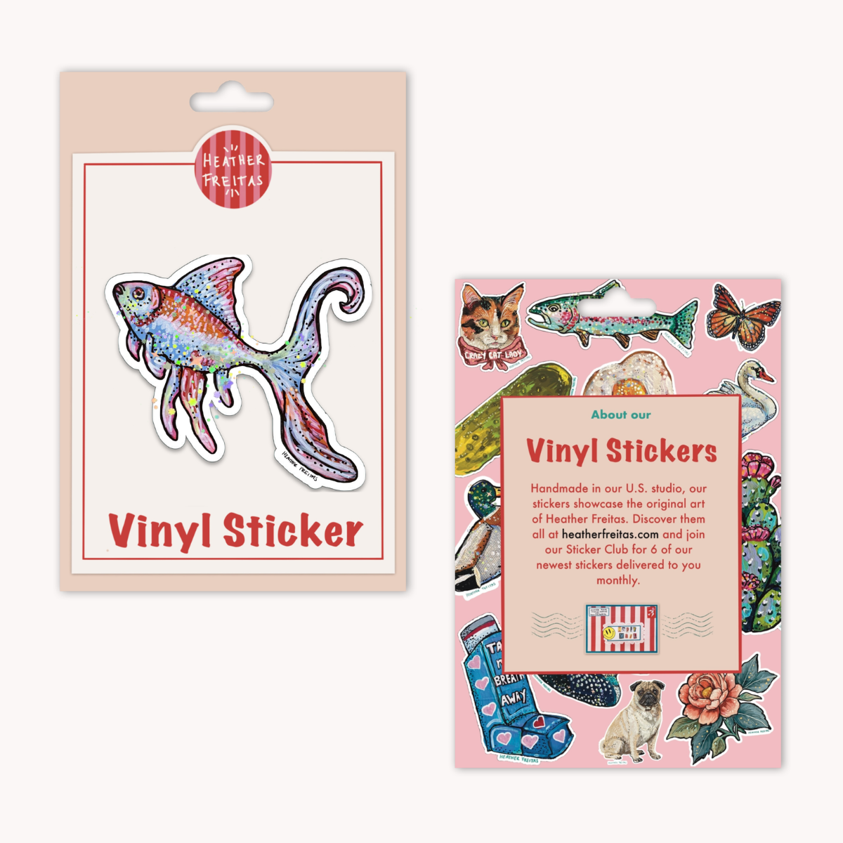 Long Fin Goldfish Sticker