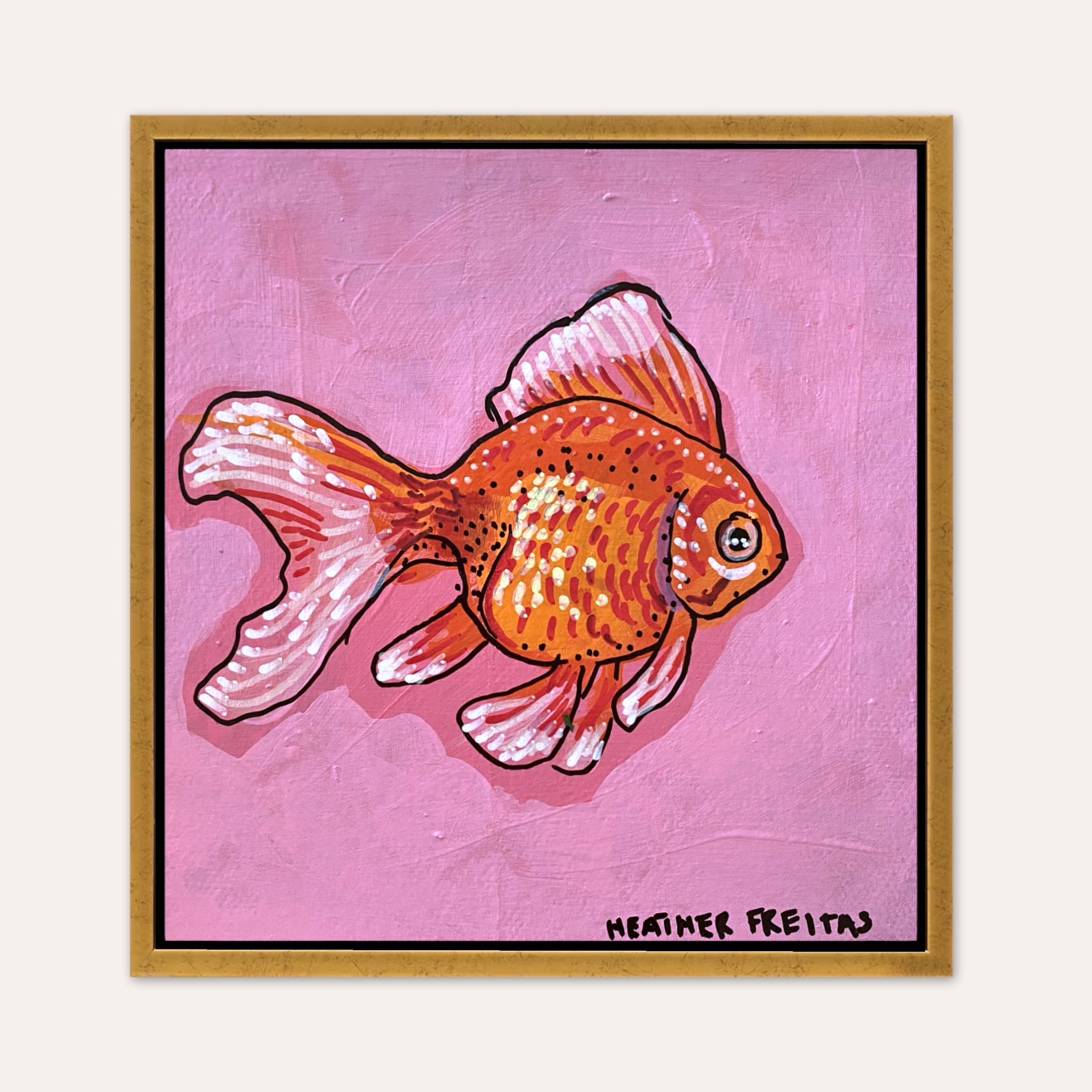 Fancy Goldfish ( original painting )