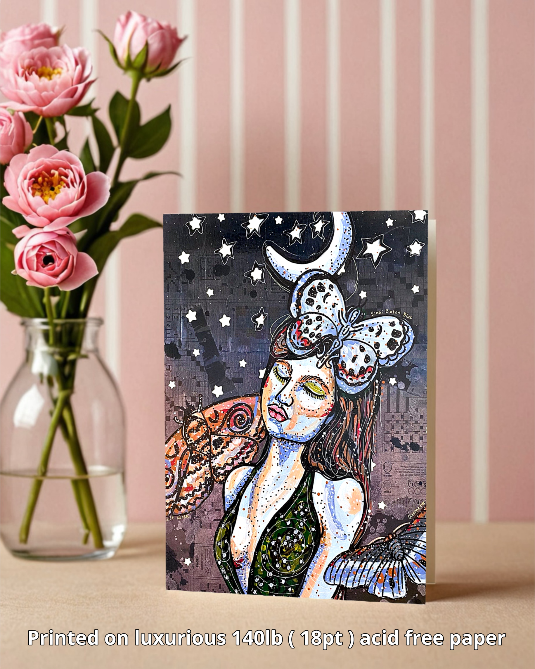 Moon Tides and Moth Lullaby’s - Greeting Card / Fine Art Print