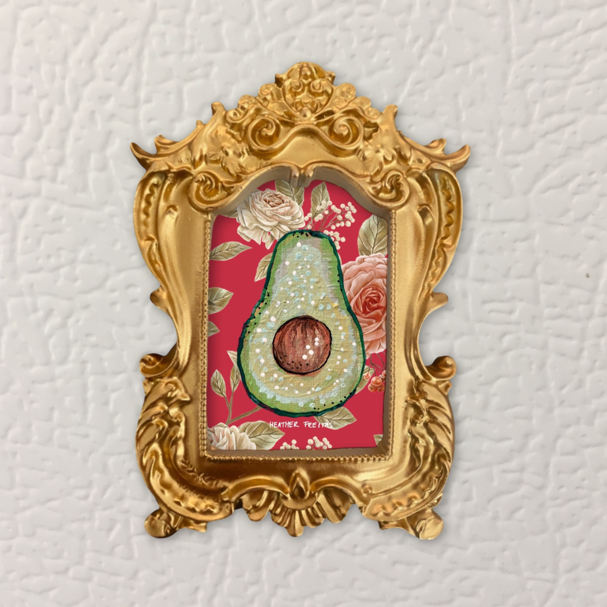 Avocado Framed Small Magnet