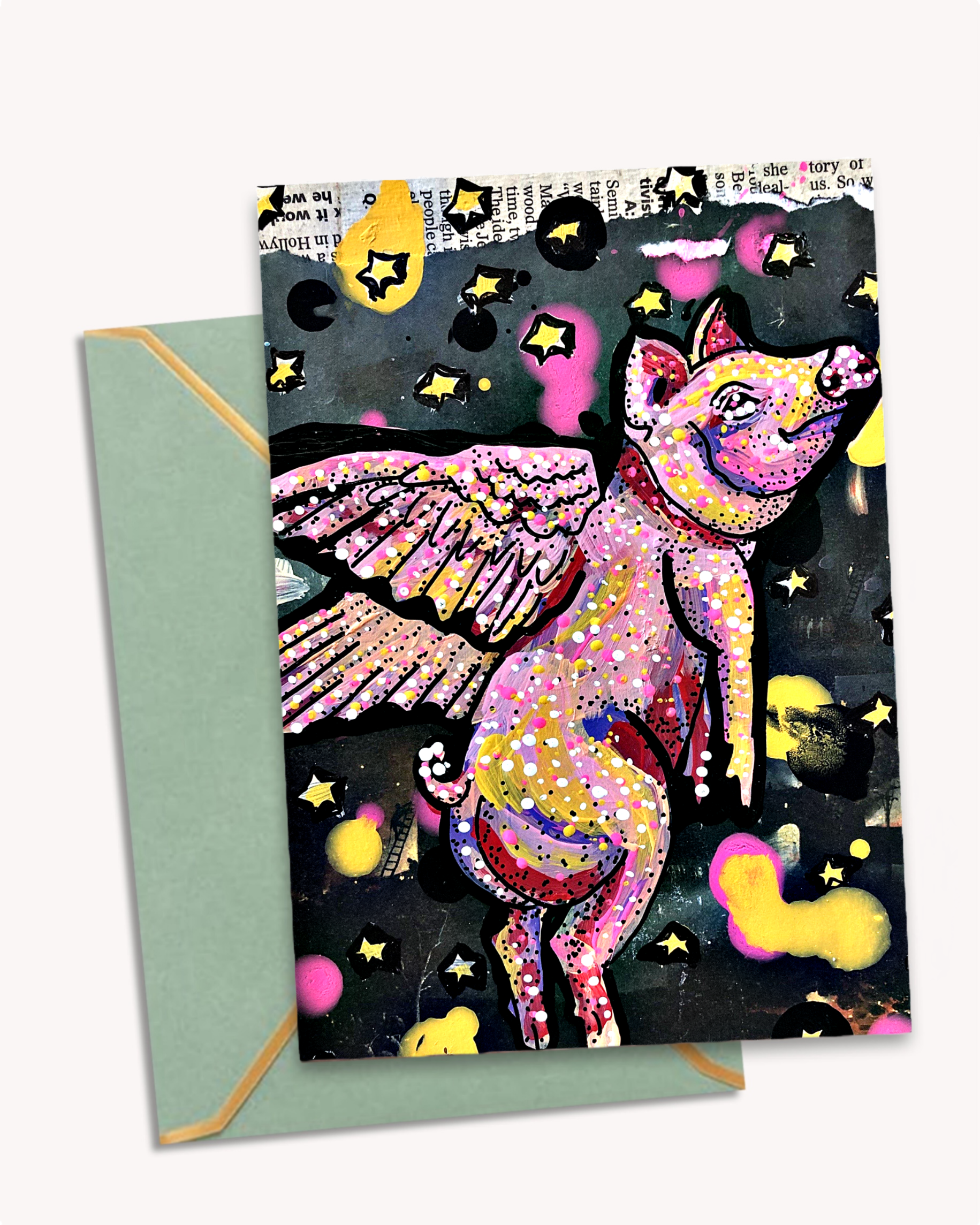 When Pigs Fly - Greeting Card / Fine Art Print