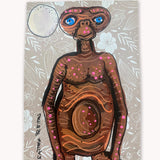 Extraterrestrial Beige Floral ( Original Painting )