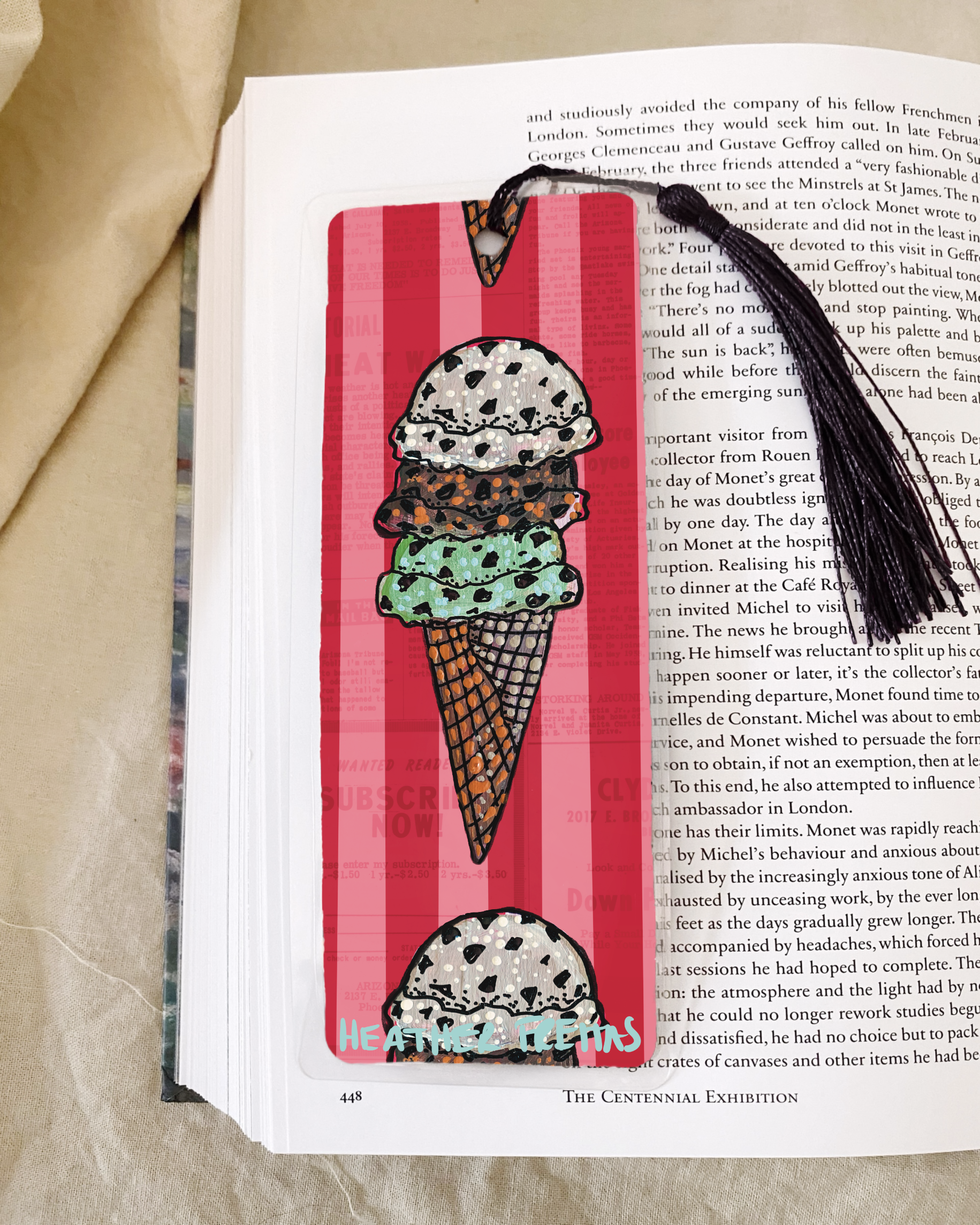 Ice Cream Cone Bookmark