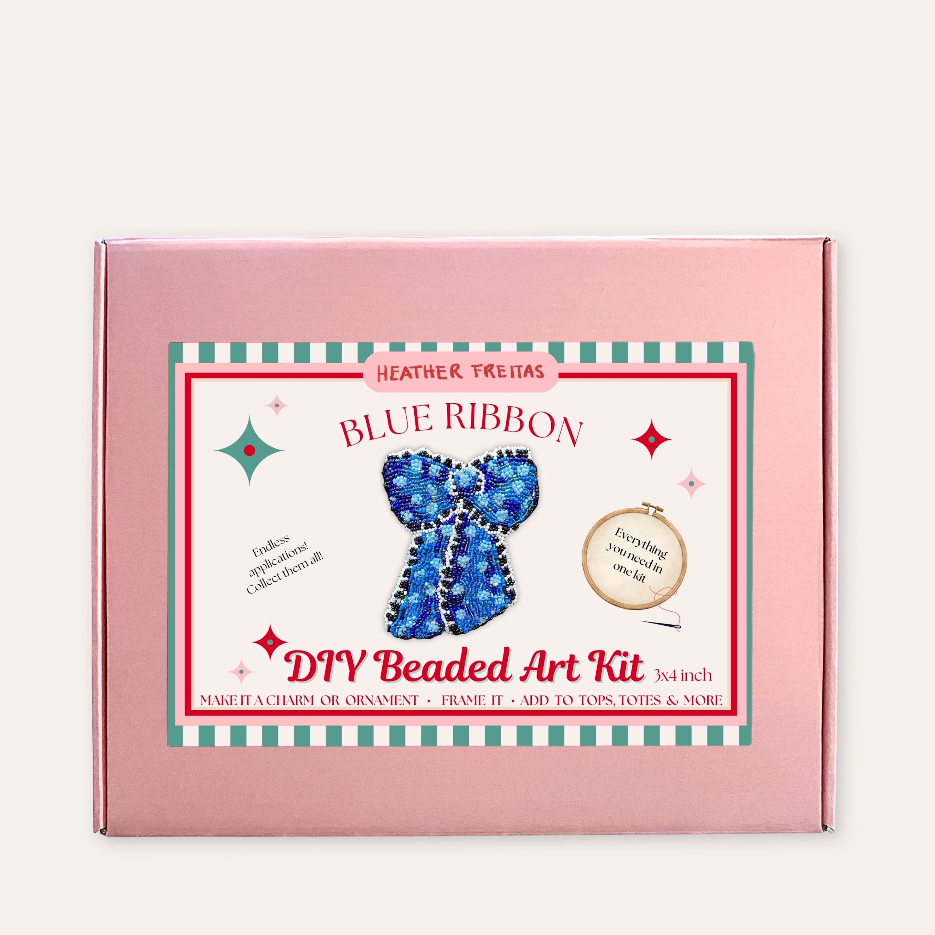 Blue Ribbon Beaded Art Kit