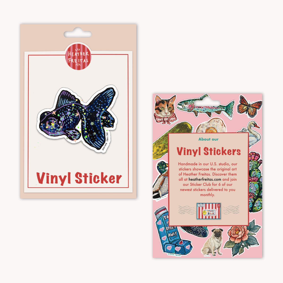 Black Moor Goldfish Sticker