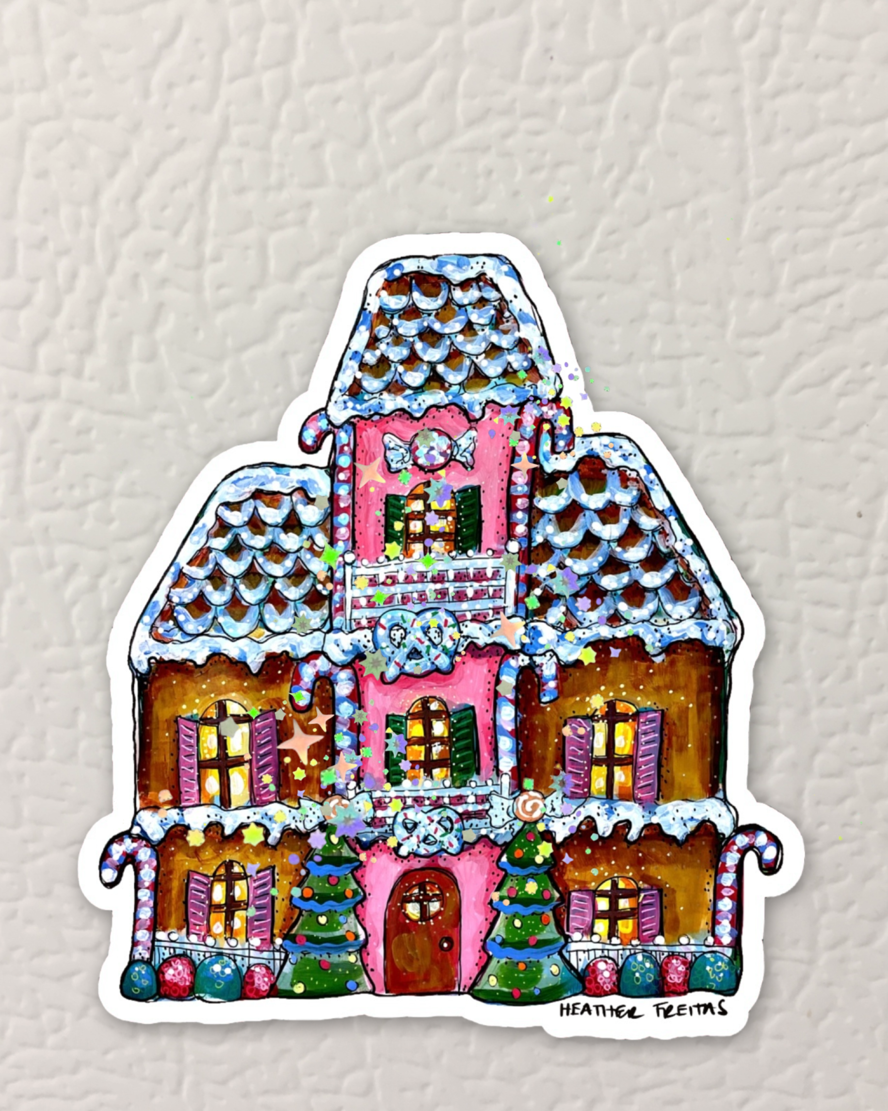 Gingerbread House Magnet ( Die-Cut )