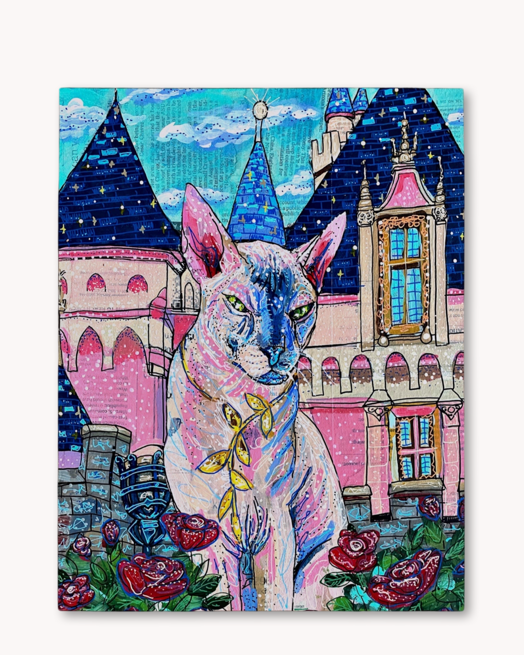 Minx The Castle Cat - Economy Print