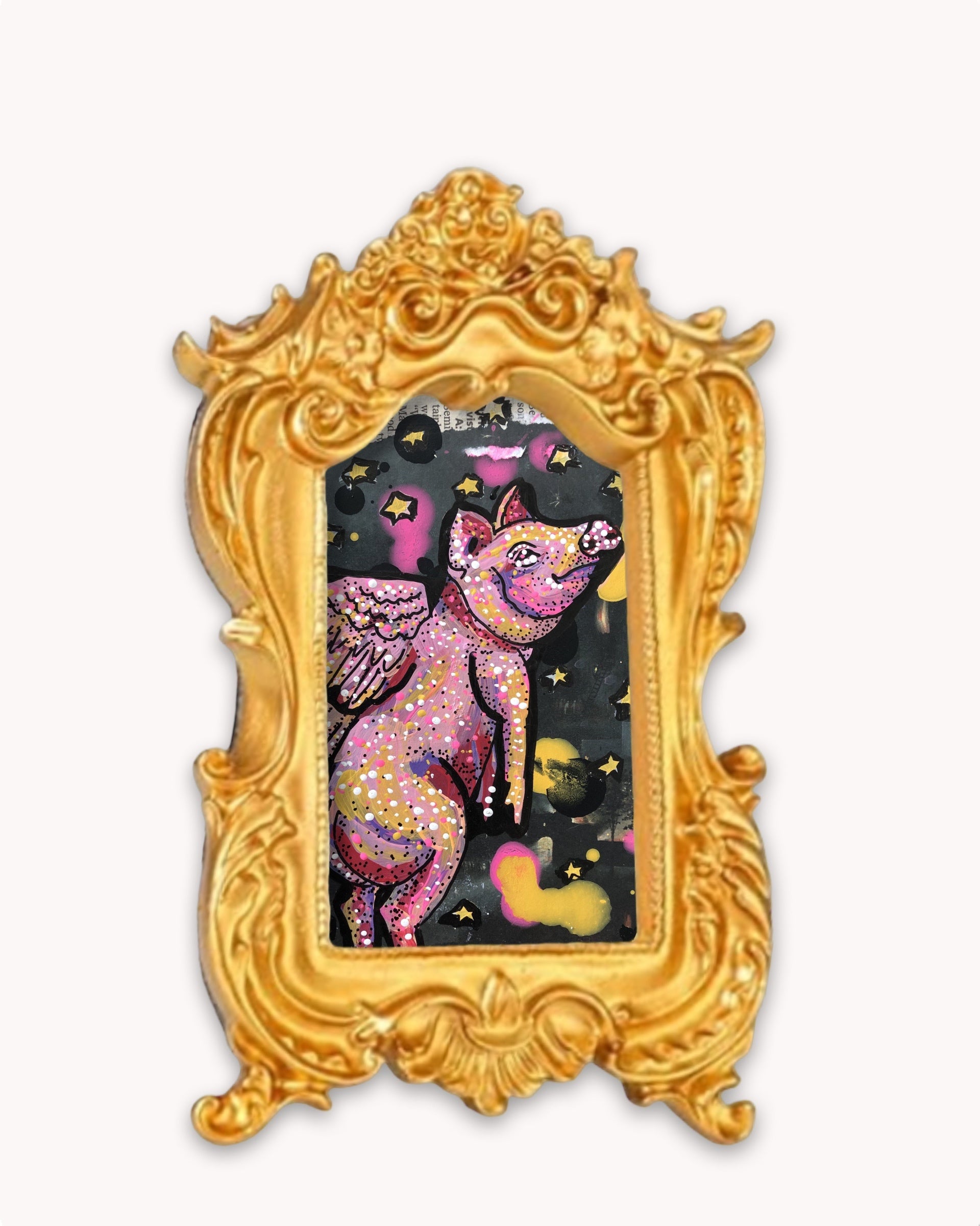 OG Flying Pig Framed Magnet ( Small )