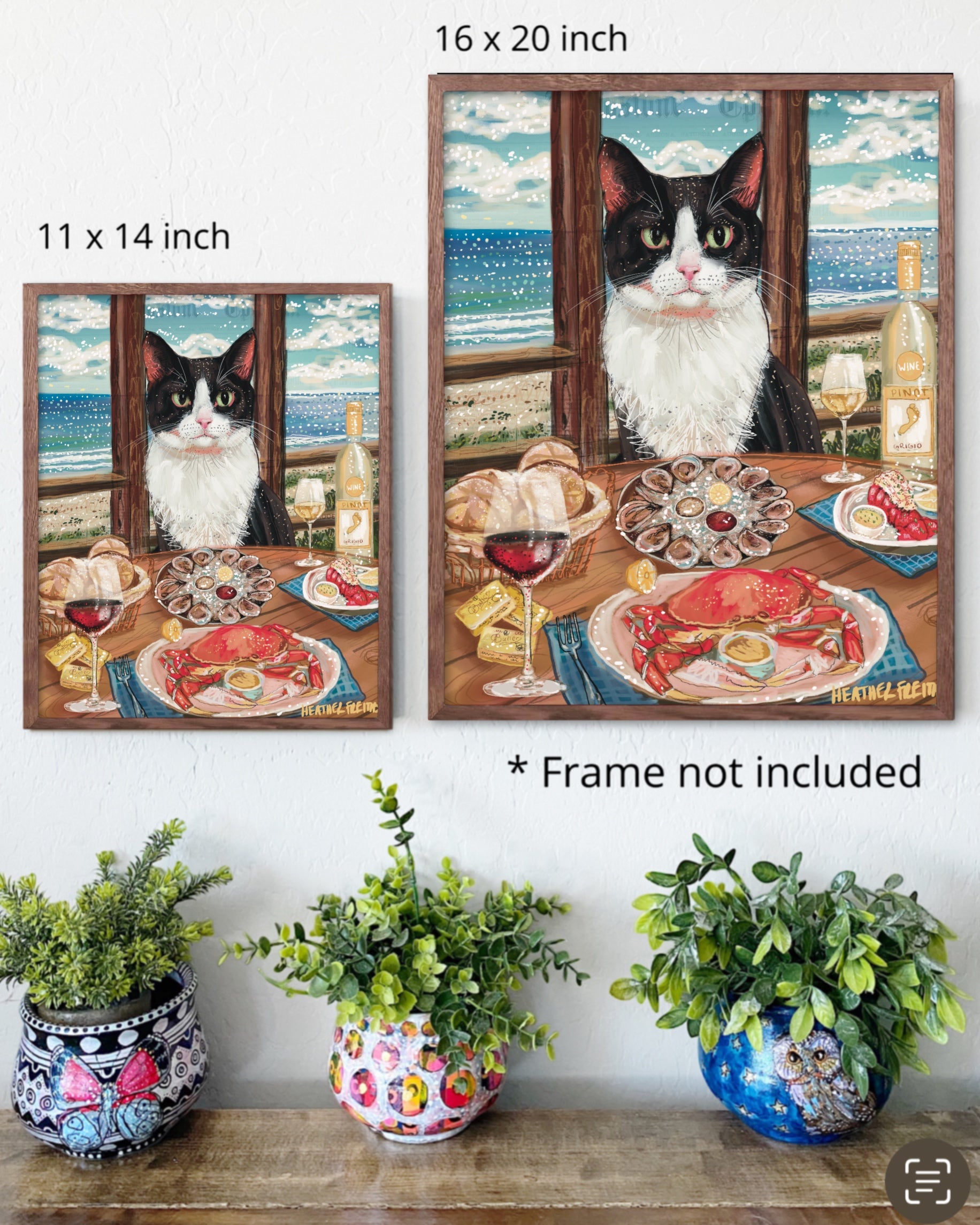 Tuxedo Cat / Build Your Own Fancy Feast Cat Paper Print