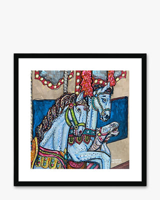 Carousel Horse Framed & Mounted Print