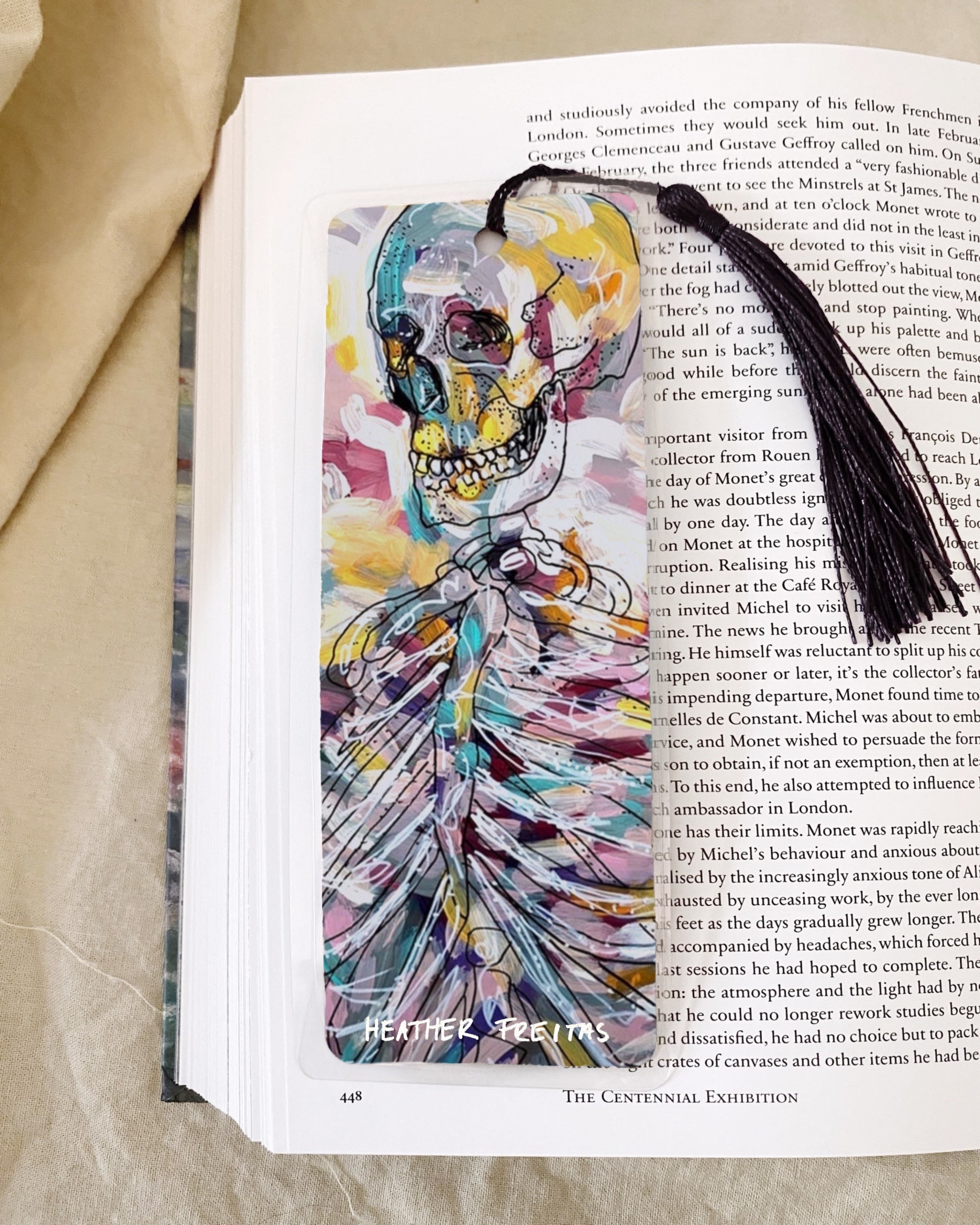 Pastel Skeleton Bookmark