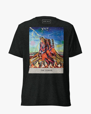 The Tower Tarot Unisex Short Sleeve T-shirt