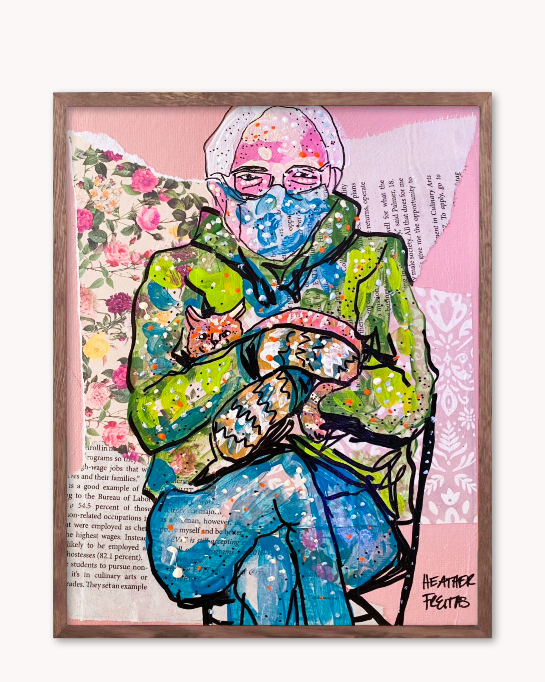 Burrrrrnie & Mittens - Limited Edition Small Paper Print