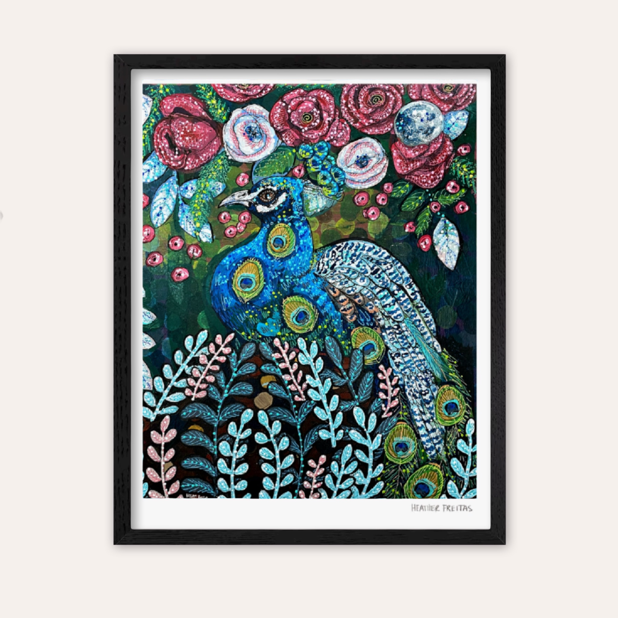 Blue Boy Peacock Fine Art Print