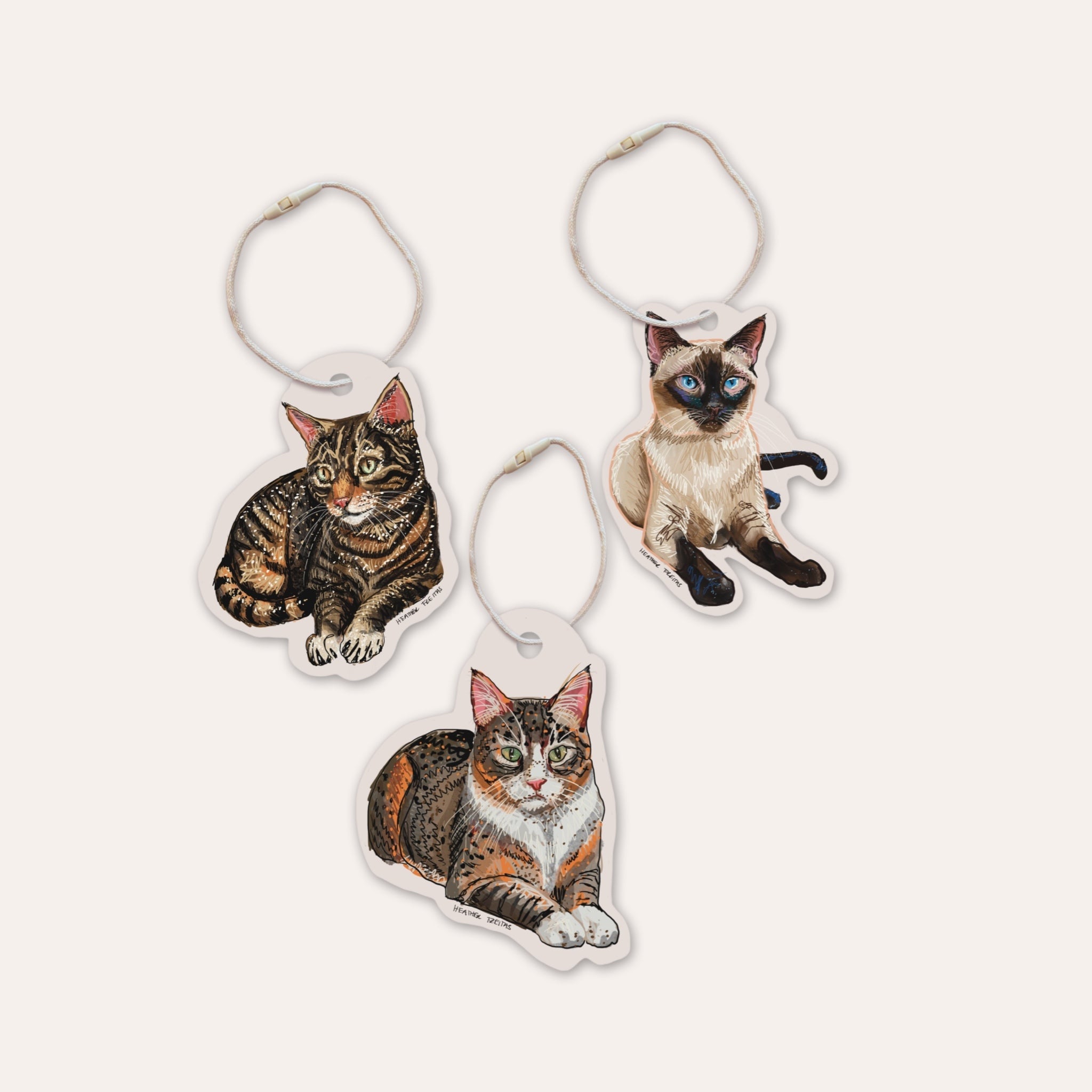 Cats Fine Art Gift Tags ( 12 pack )
