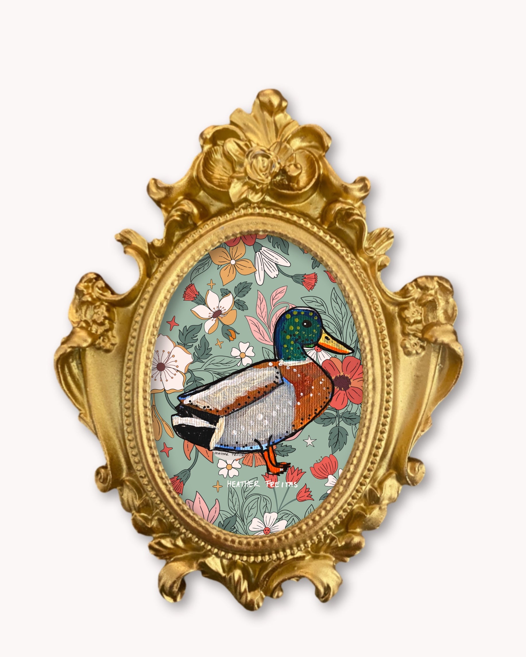 Mallard Duck - Mini framed print