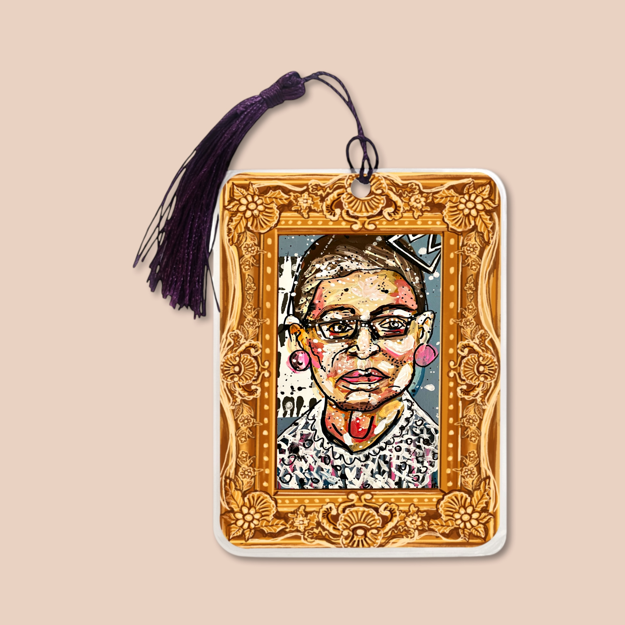 Queen RBG Fine Art Painting Bookmark