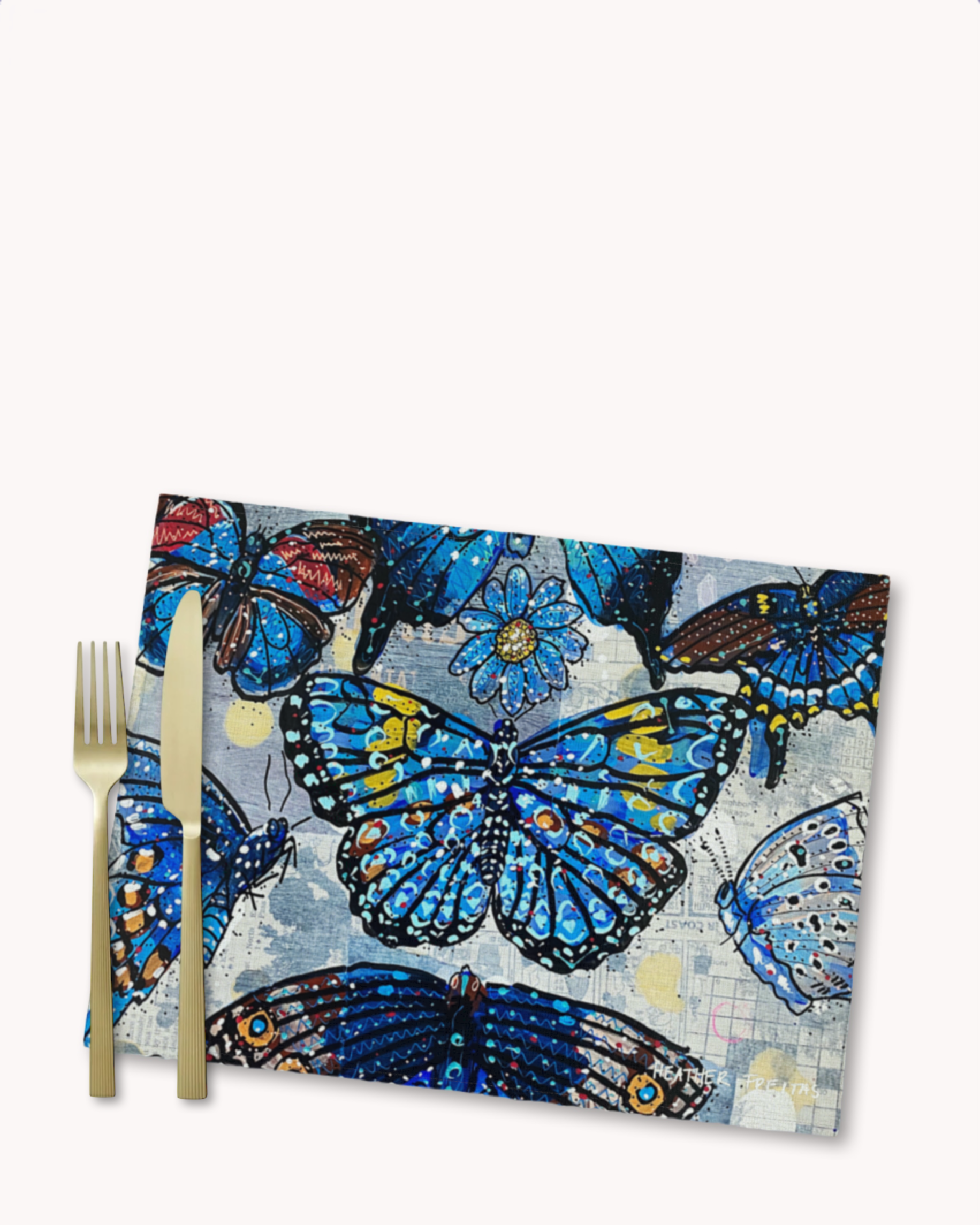 Butterfly Blue Placemat