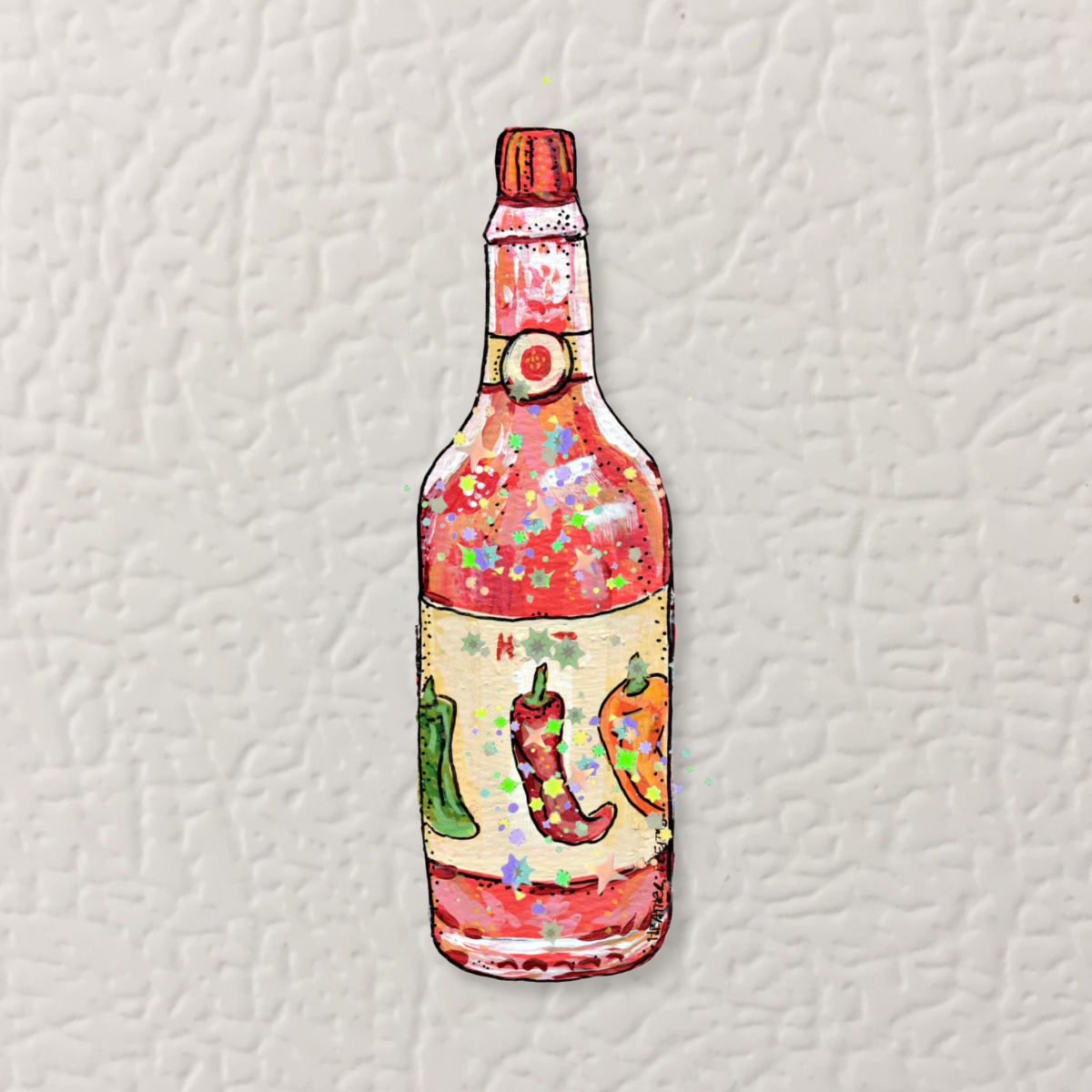 Hot Sauce Magnet ( Die-Cut )