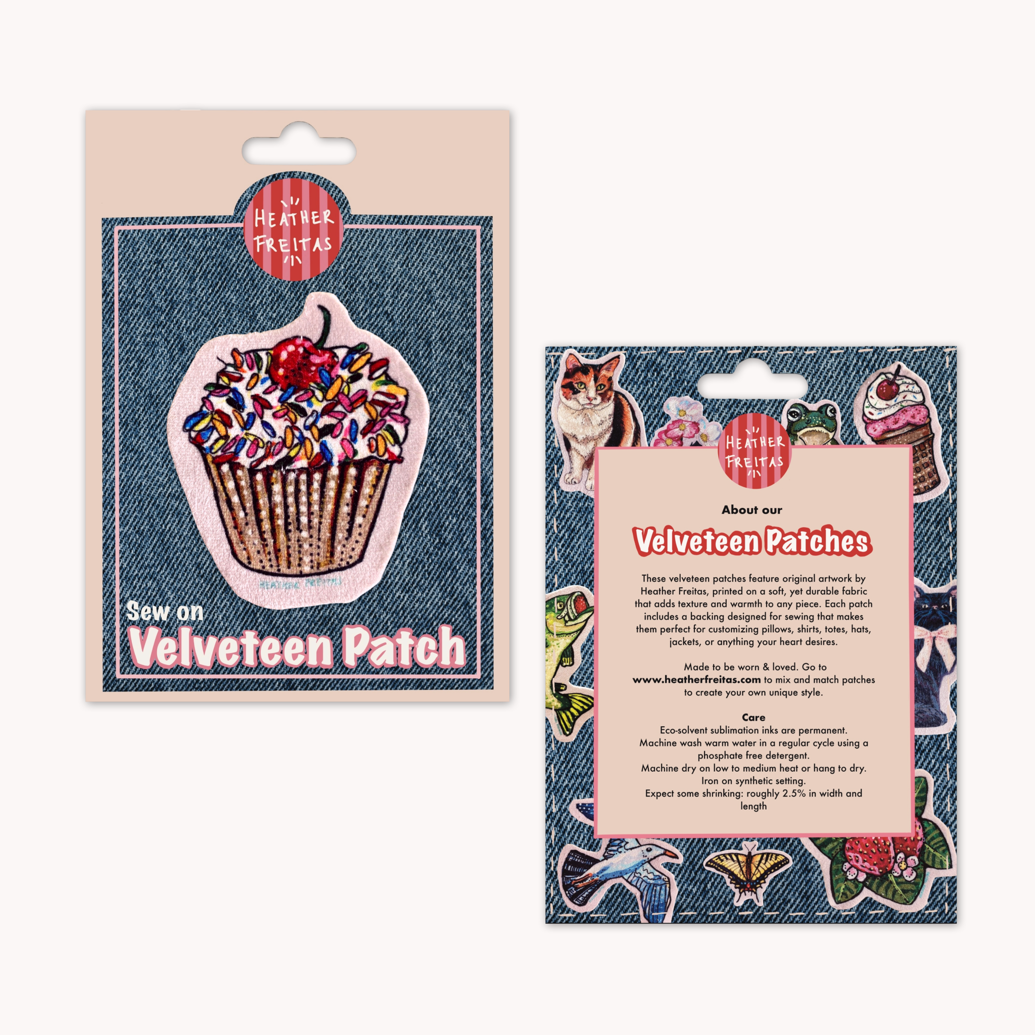 Cupcake - Sew On Velveteen Patch