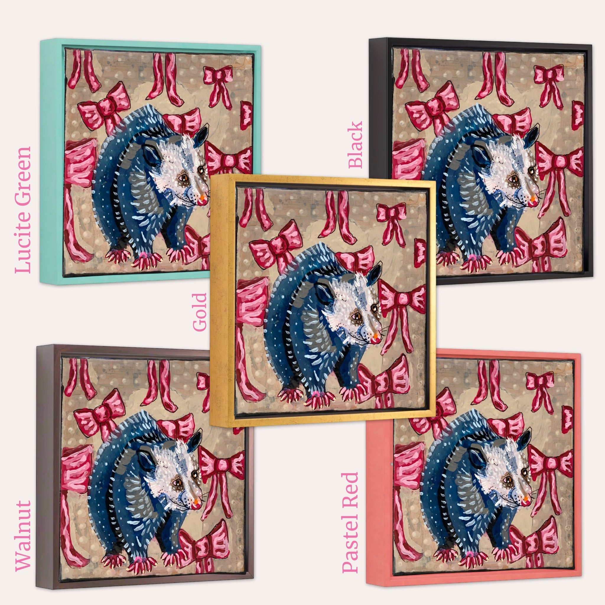 Opossum Bows ( original painting )