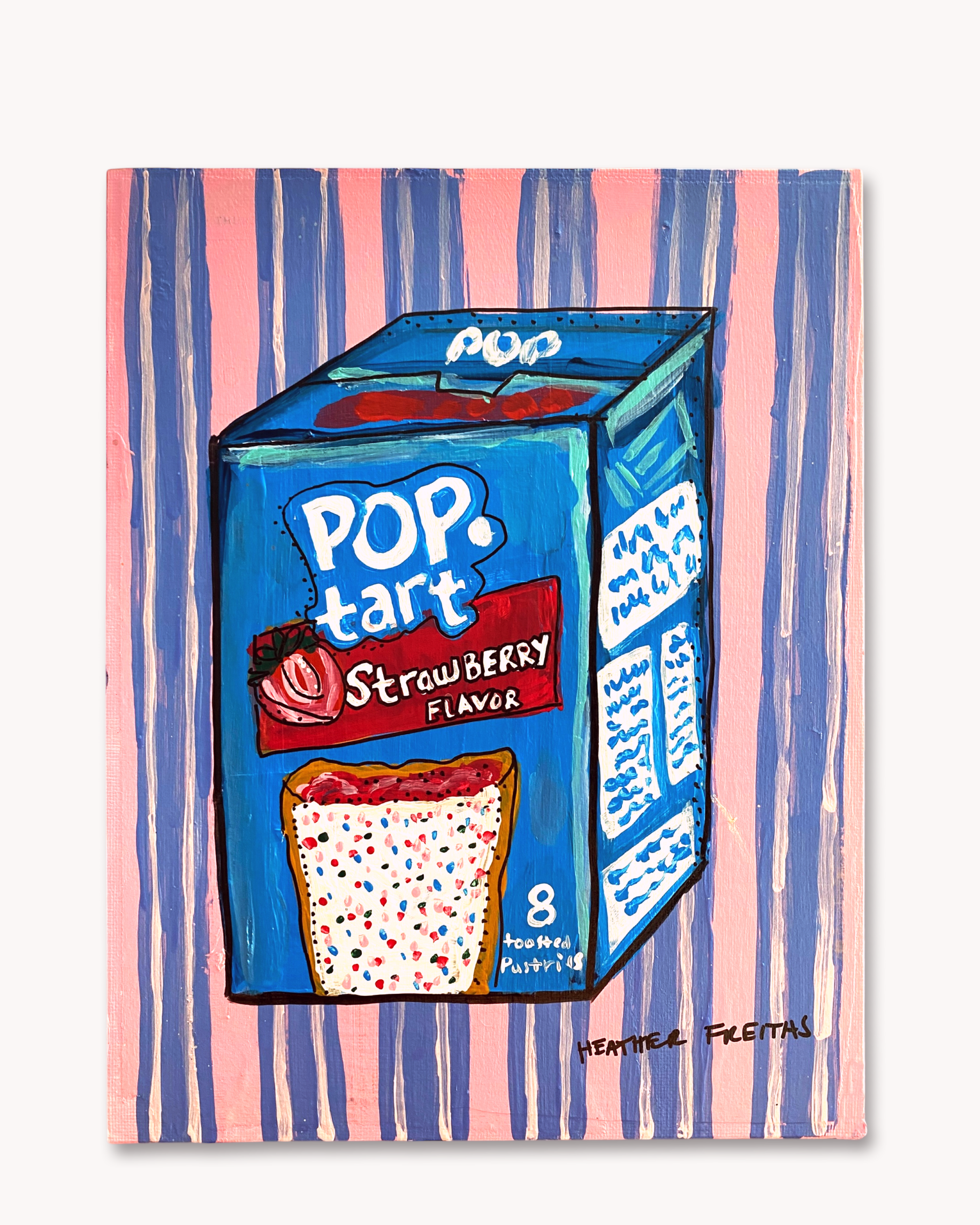 Strawberry Pop Tart ( Original Painting )