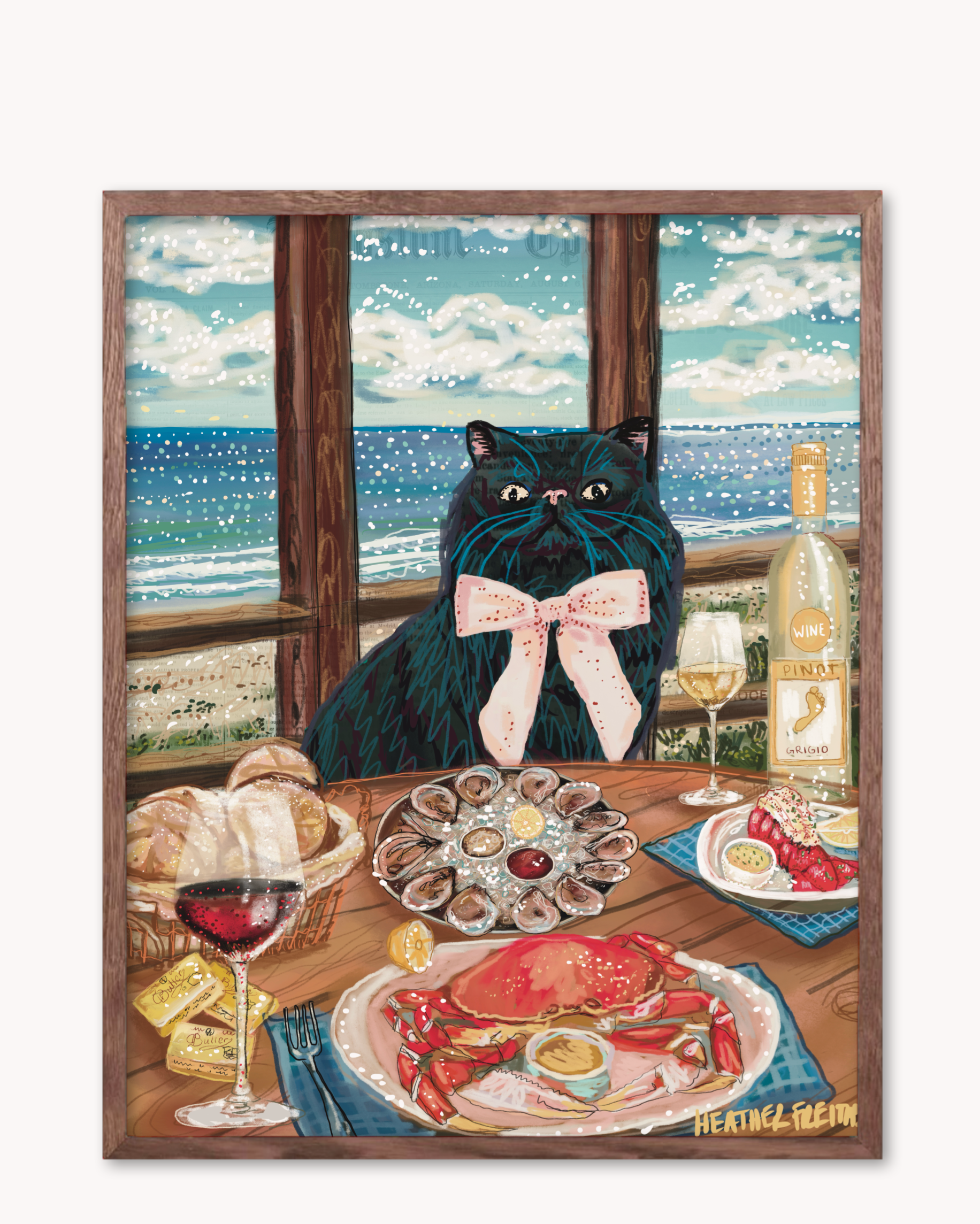 Persain cat - Build Your Pet Portrait Paper Print