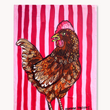 Brown Chicken ( Original Painting )