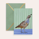 Quail Fine Art Greeting Card