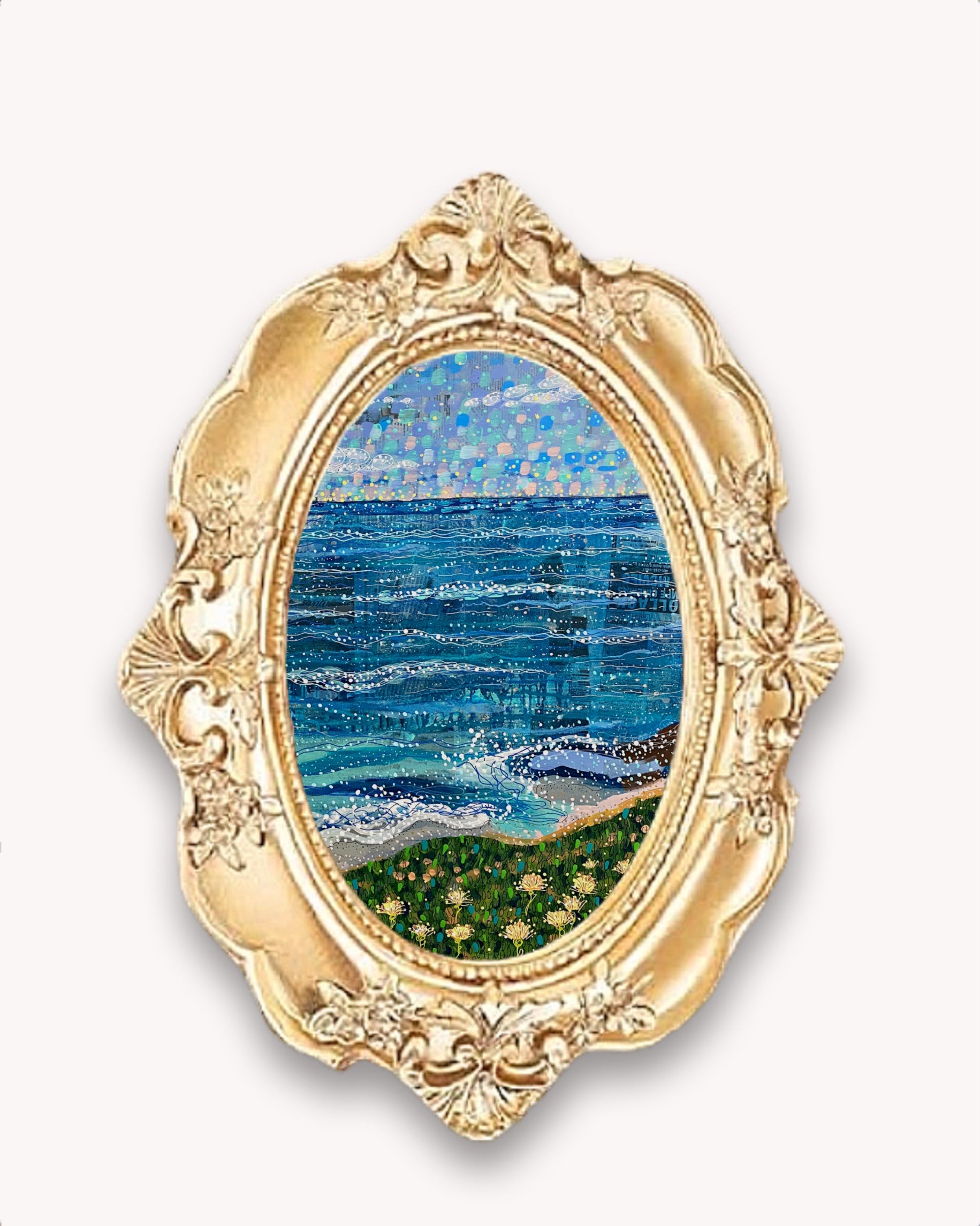 Coastal Breeze Framed Magnet ( Small )