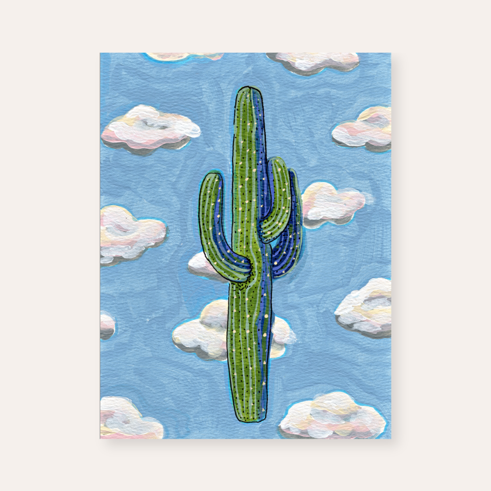 Saguaro Clouds ( original painting )