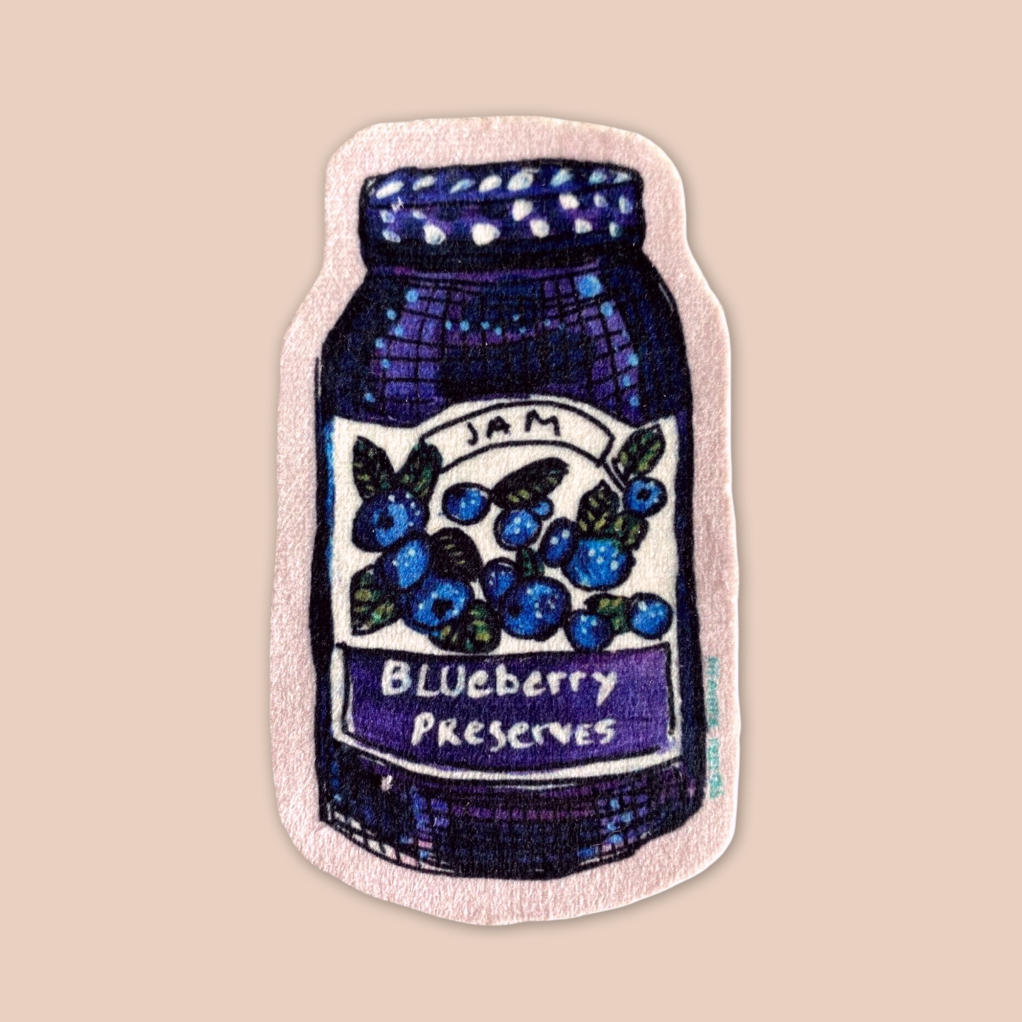 Blueberry Preserves - Sew On Velveteen Patch