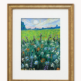 Beyond The Forest ( Framed Original Oil Pastel Art )