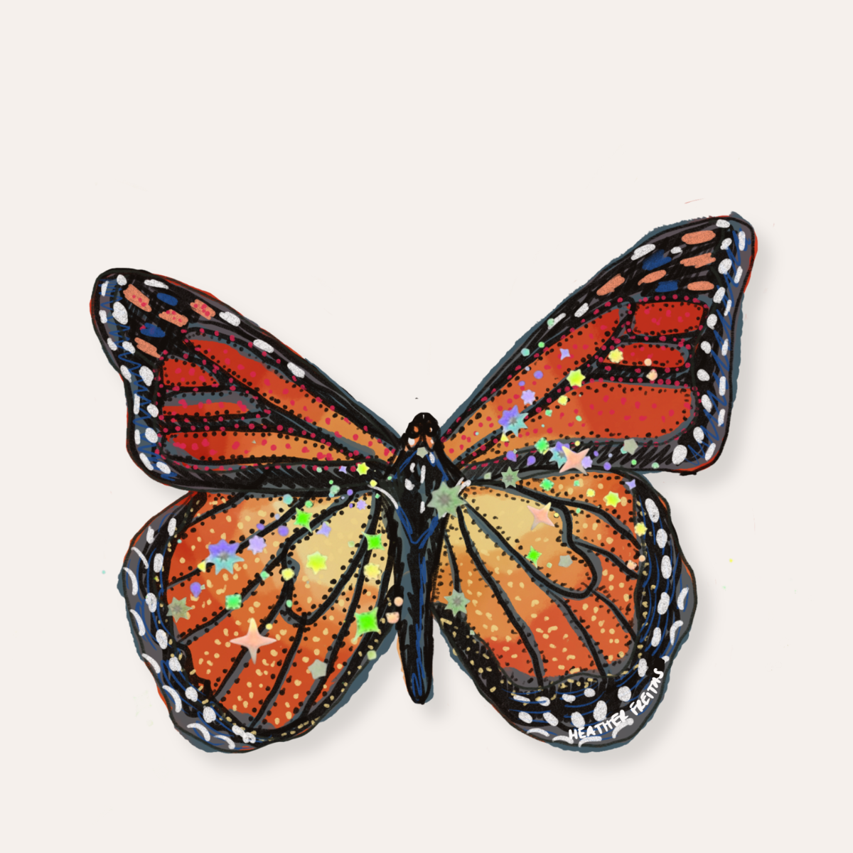 Monarch Sticker