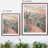 Pastel Desert Trail Hand Signed Fine Art Print