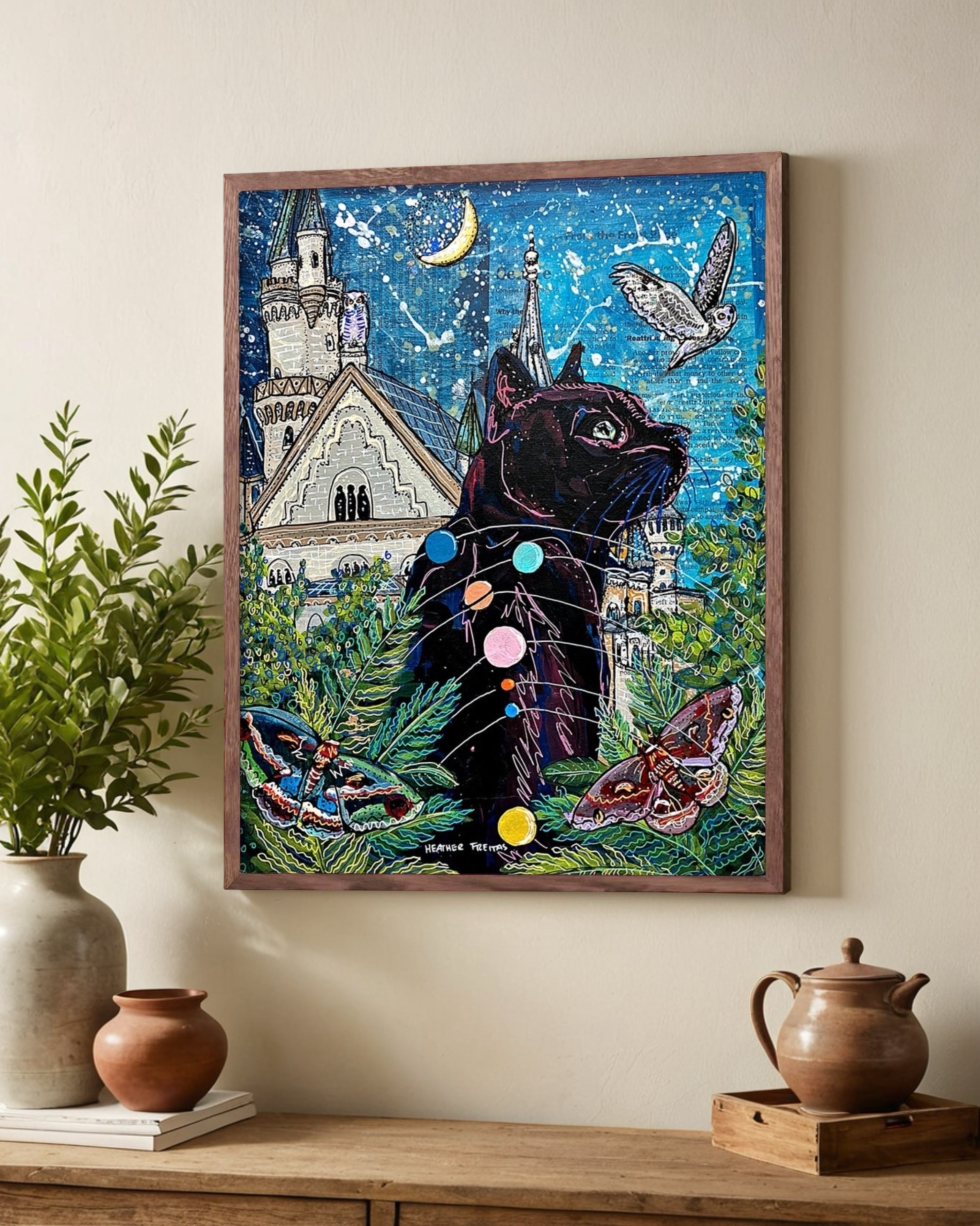 Jupiter Black Cat - Limited Edition Print