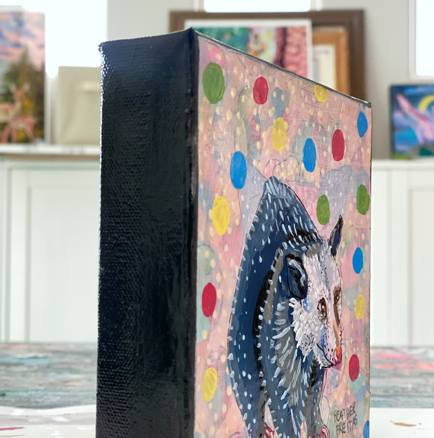 Polka Dot Opossum ( original painting )