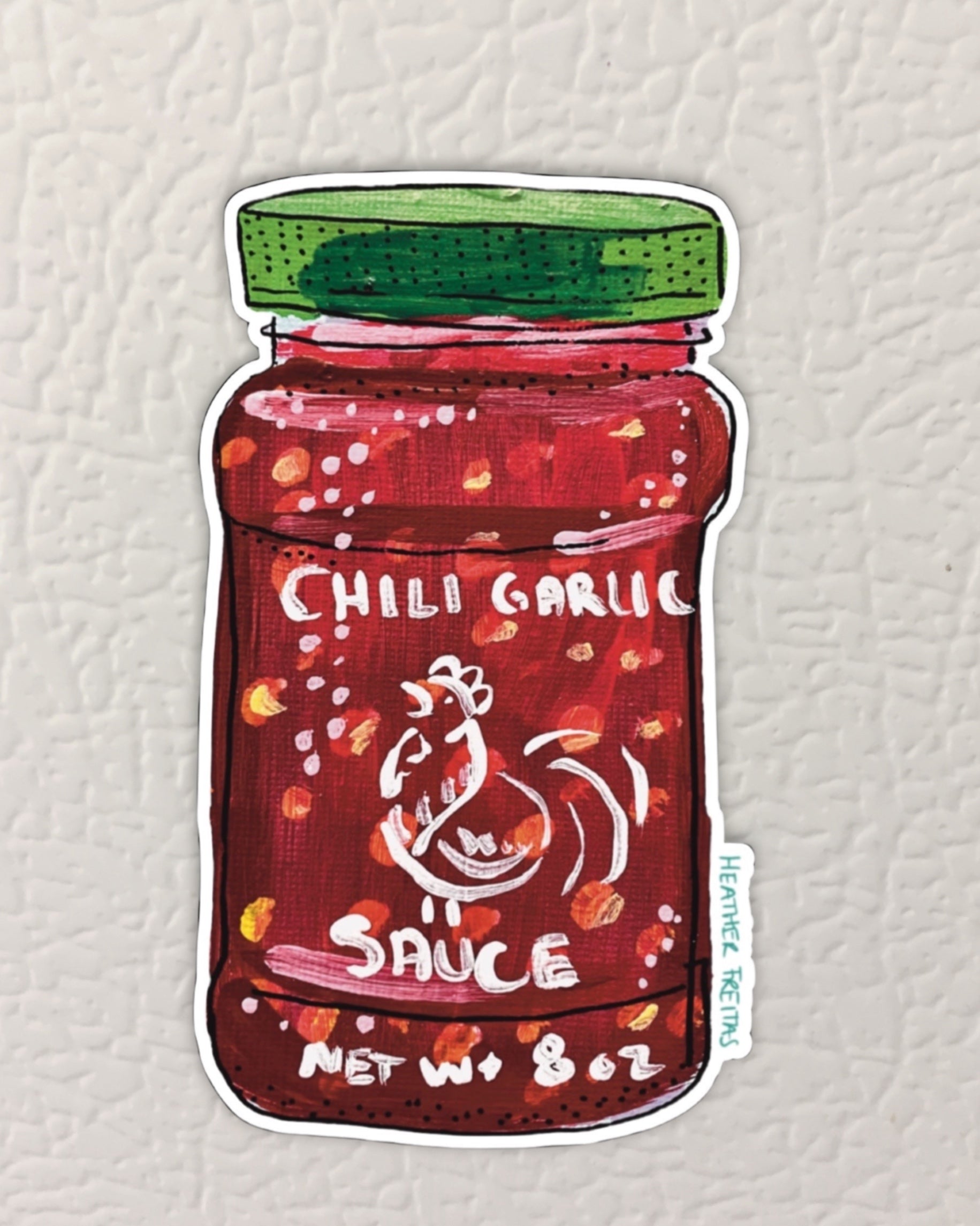 Chili Garlic Sauce Magnet ( Die-Cut )