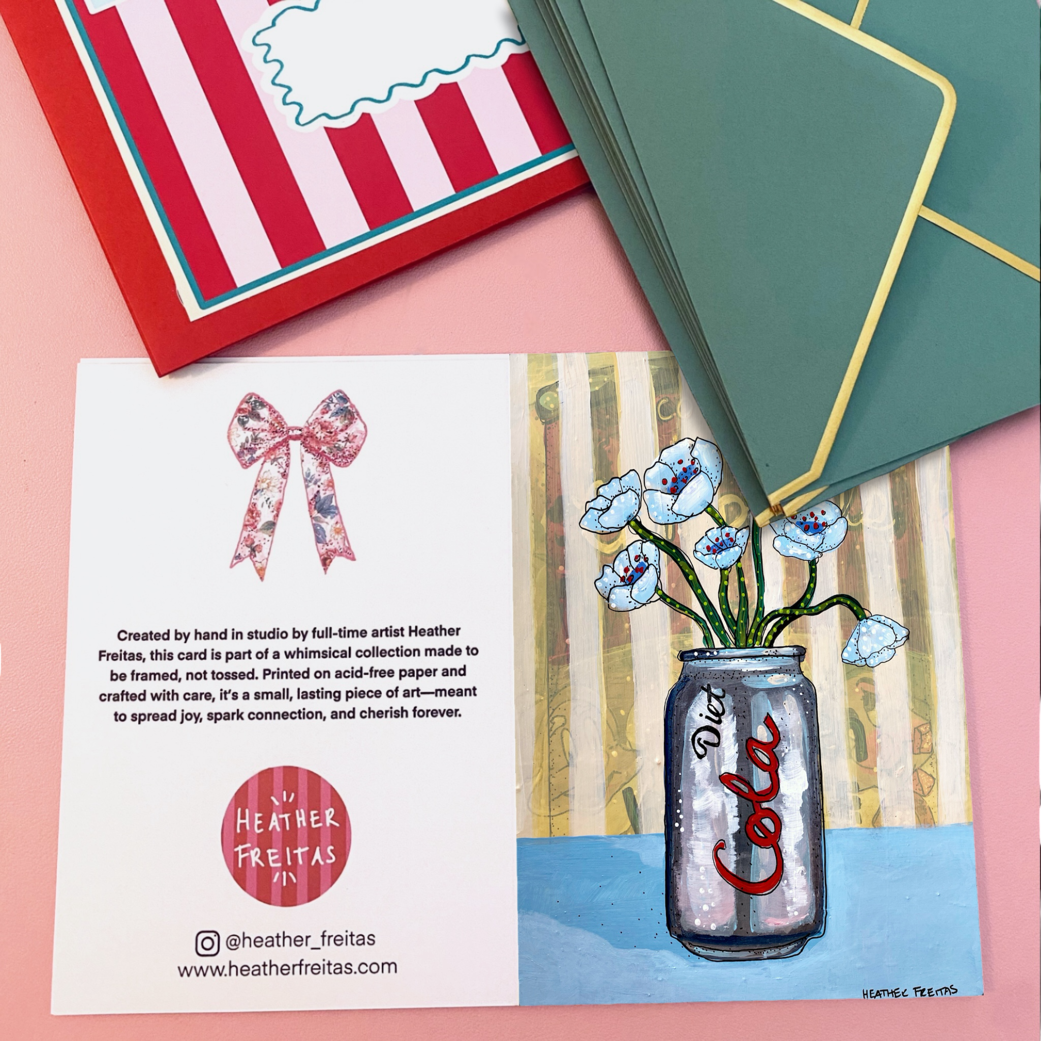 Diet Cola Fine Art Greeting Card