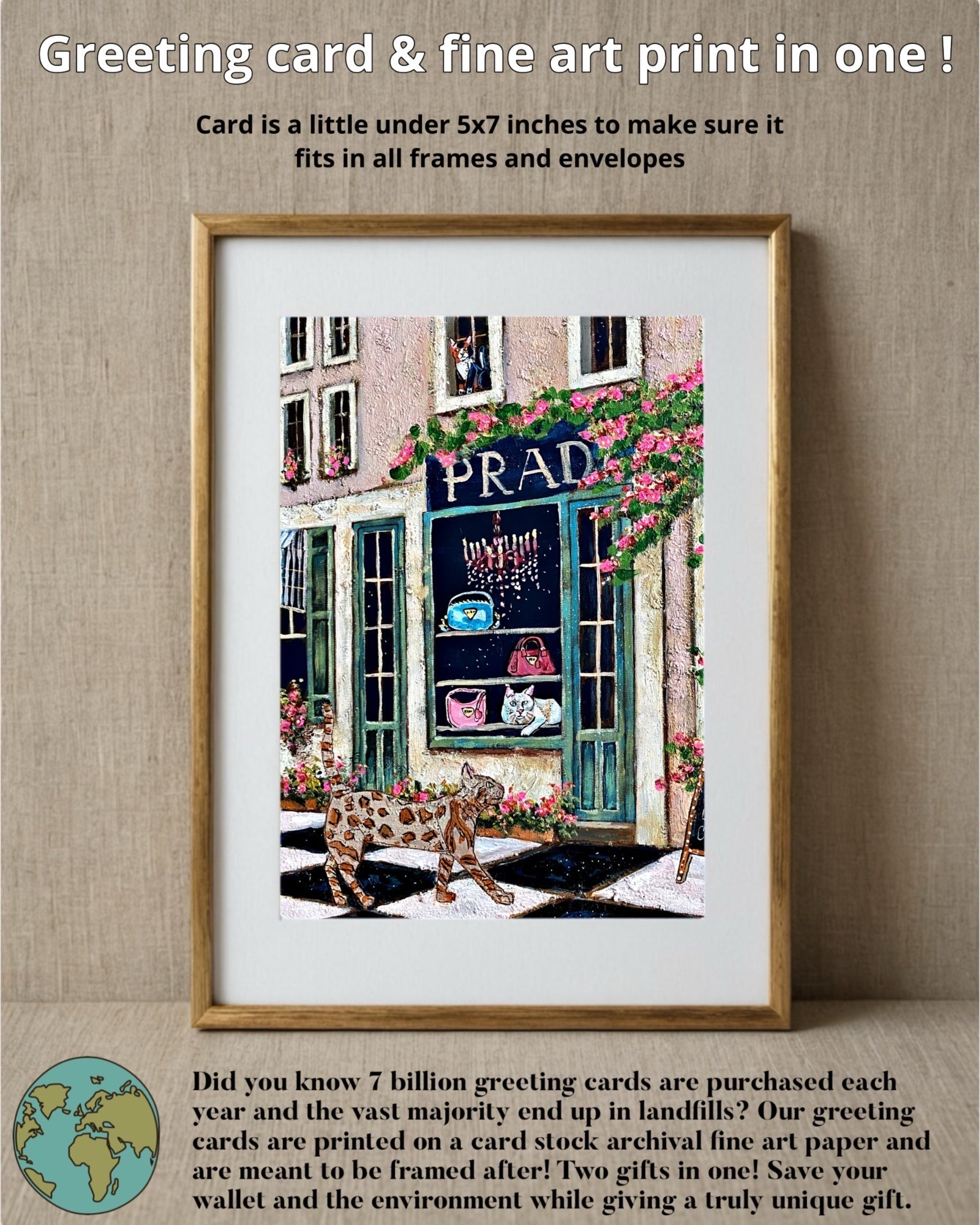 Cat Lady Club Love - Greeting Card / Fine Art Print