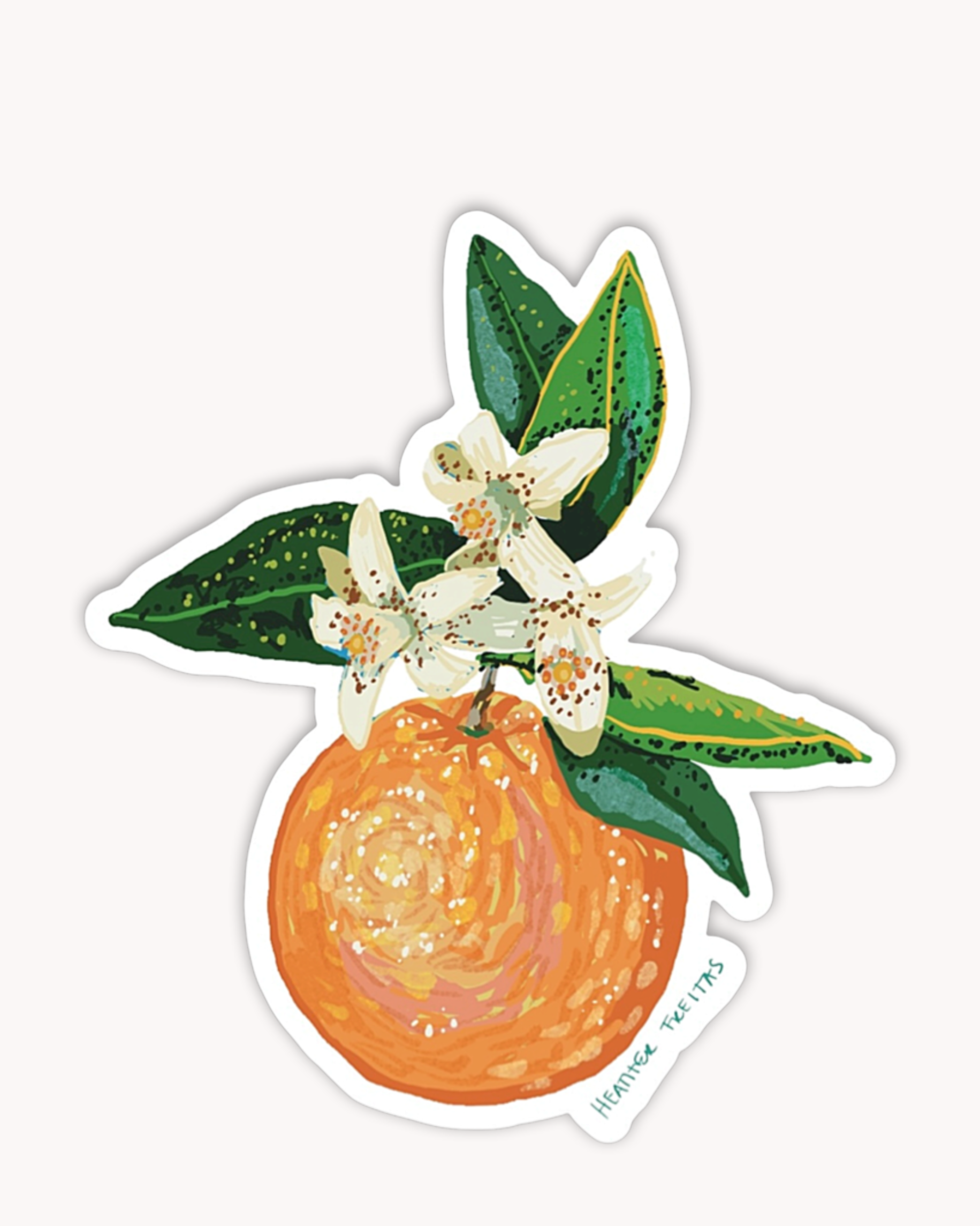 Orange Sticker