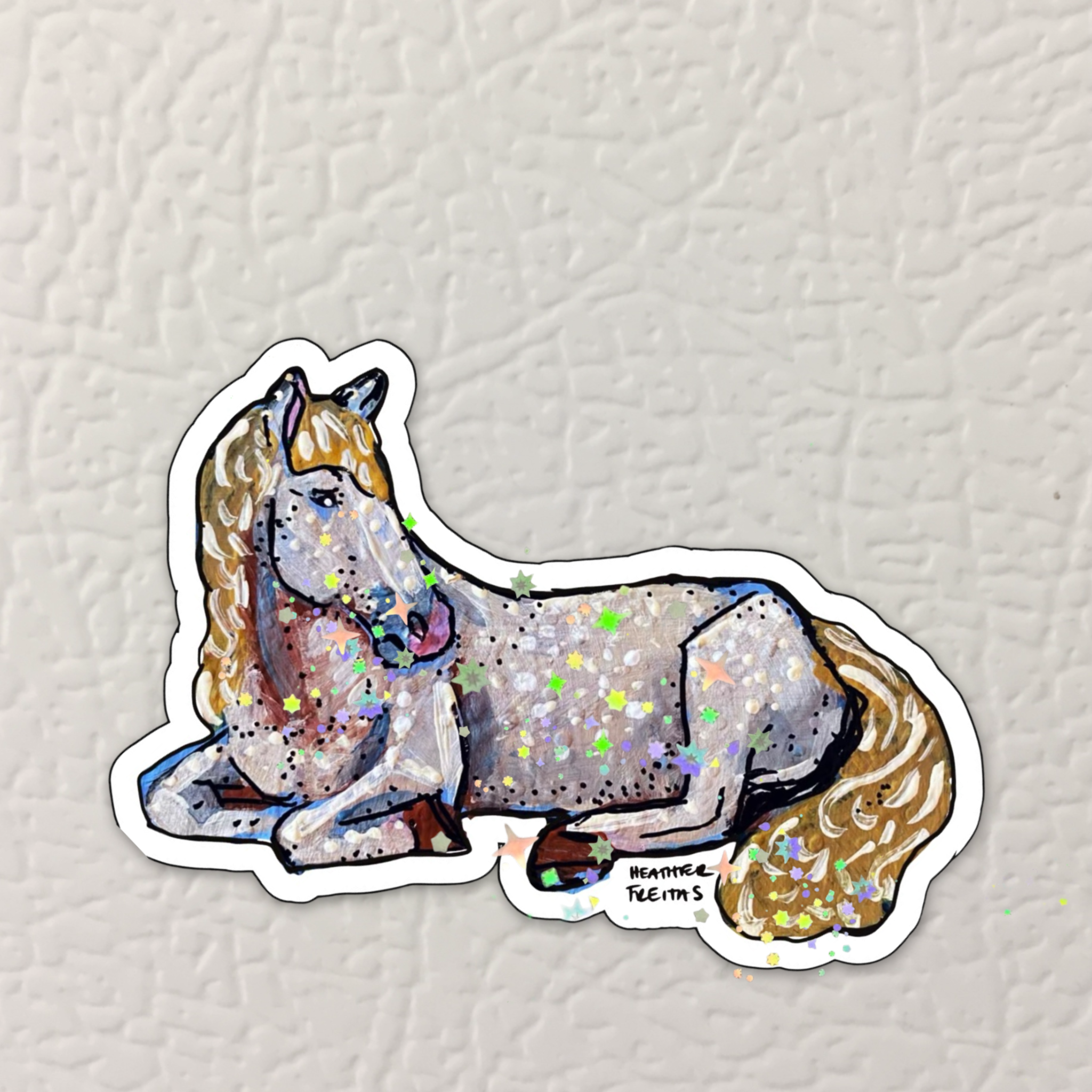 Resting Horse Magnet ( Die-Cut )